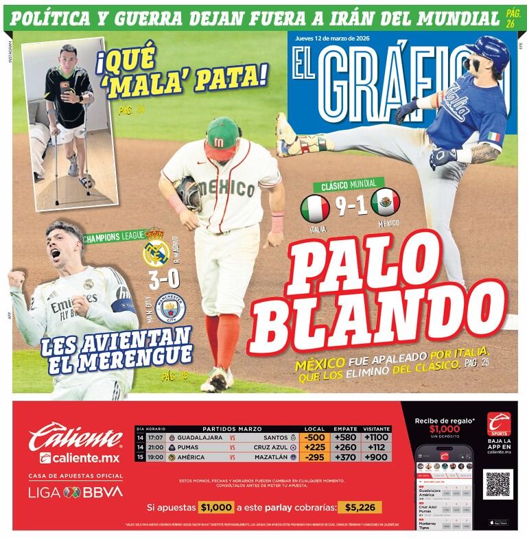 Portada El Gráfico | Jueves 12 de marzo de 2026