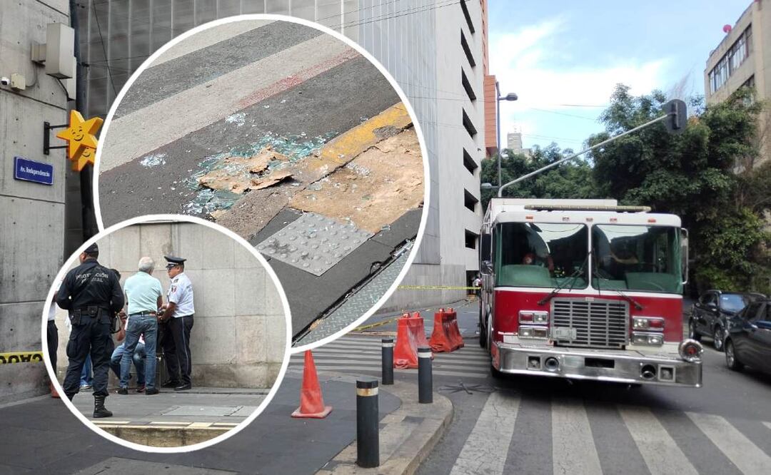 Foto: Luis Alcántar / Especiales (Hombre sufre fuertes cortes en el brazo en la Cuauhtémoc, tras caer vidrio de un edificio ¿lo perdió?)