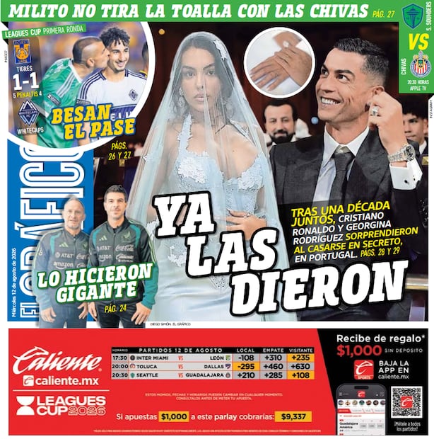 Portada El Gráfico | Miércoles 12 de Agosto de 2026
