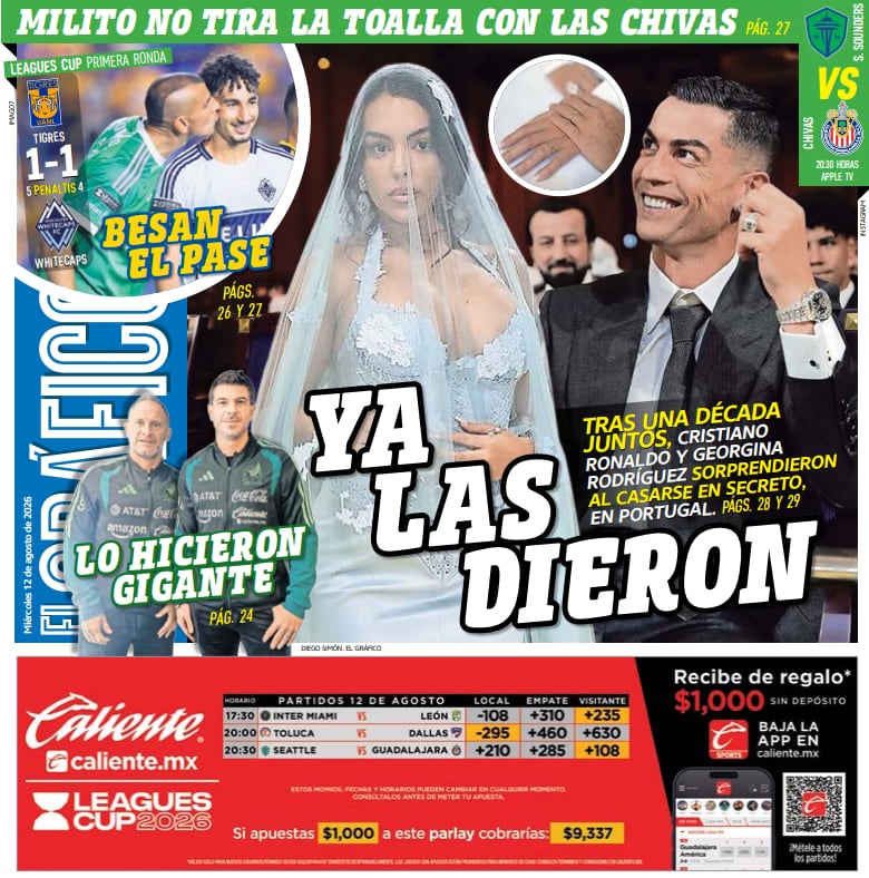 Portada El Gráfico | Miércoles 12 de Agosto de 2026