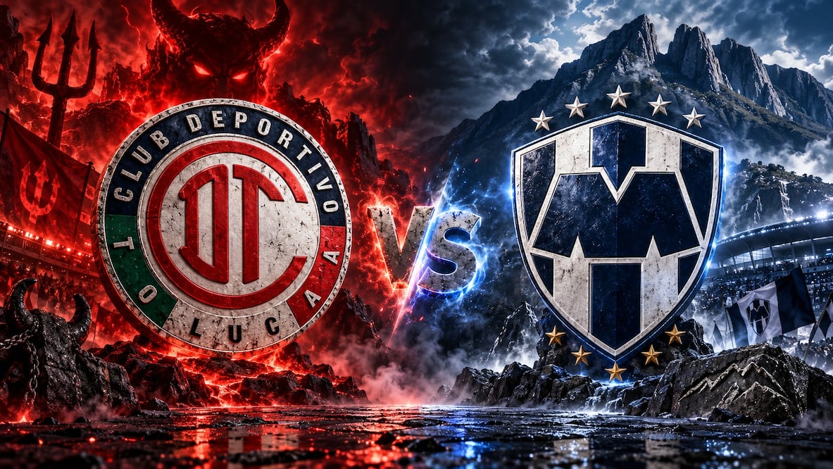 Toluca vs Monterrey. Foto: IA