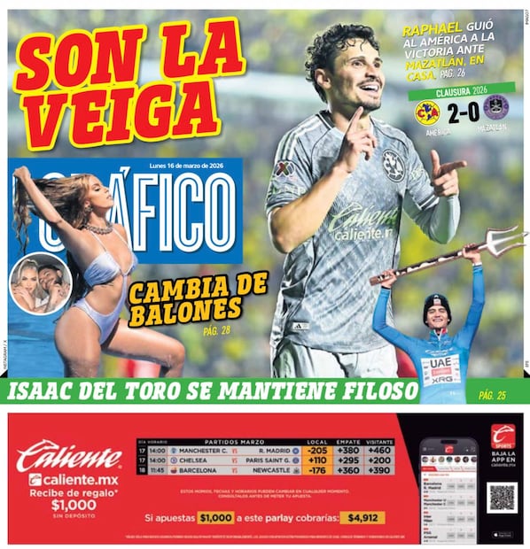 Portada El Gráfico | Lunes 16 de marzo de 2026