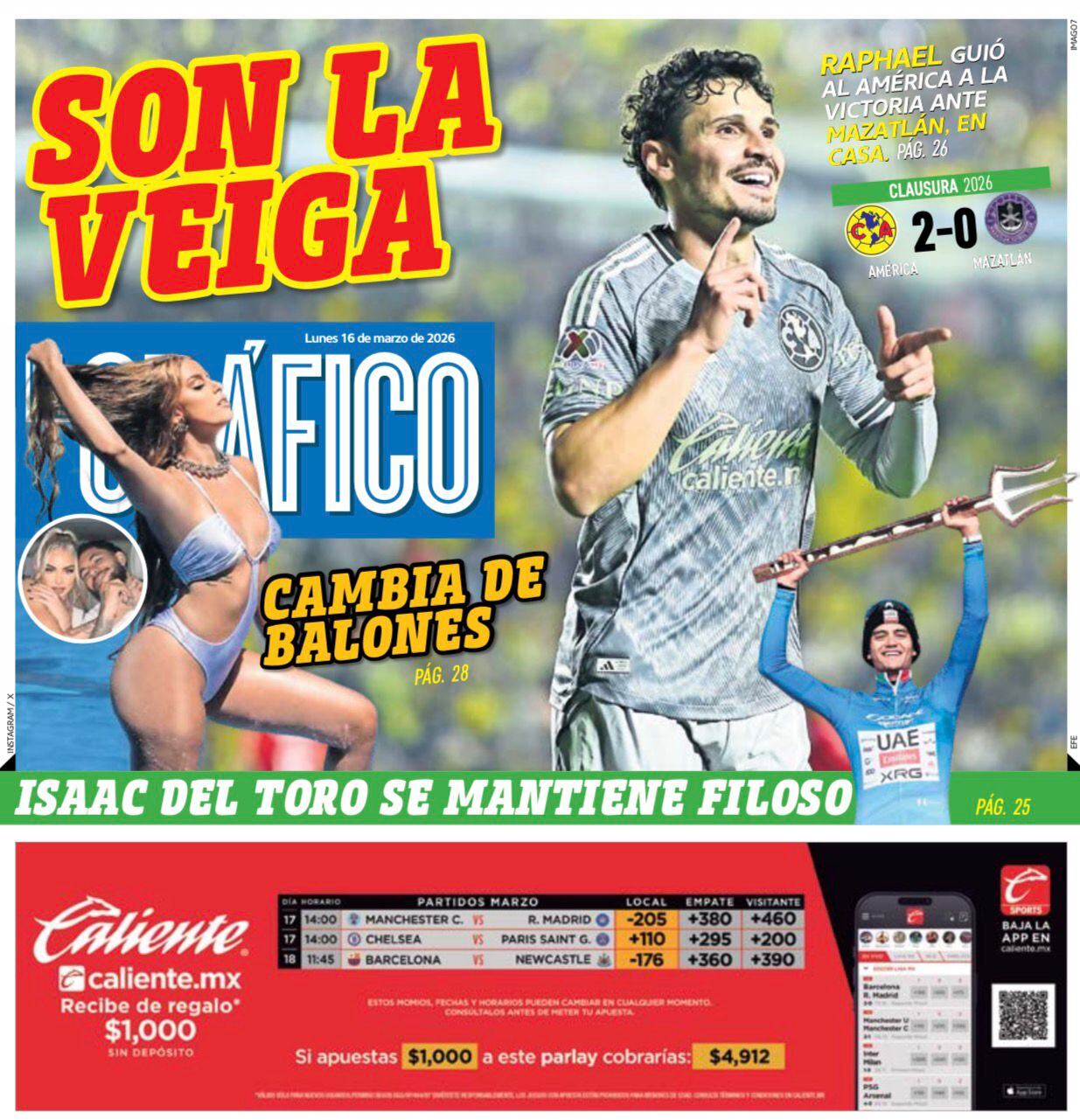 Portada El Gráfico | Lunes 16 de marzo de 2026