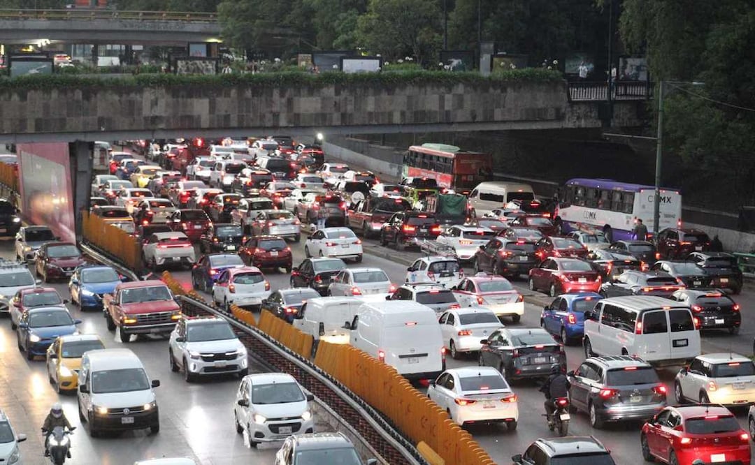 Tráfico CDMX. Foto: (Abril Franco)