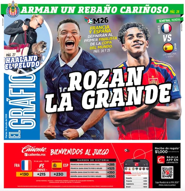 Portada El Gráfico | Martes 14 de Julio de 2026