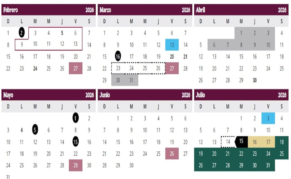 SEP: Estas son las fechas más importantes para el regreso a clases