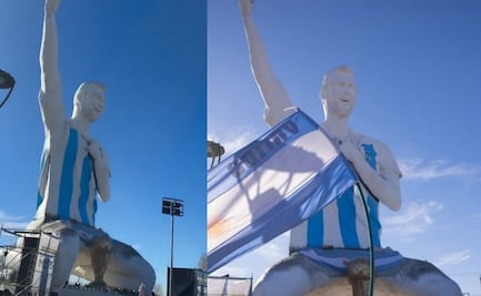 ¡Messi ya toca el cielo! Levantan la estatua más grande del planeta