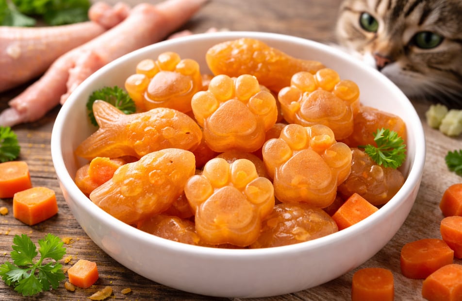 Gomitas para gatos (Foto: Creada con IA)