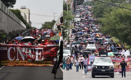 Mega Marcha de la CNTE hoy miércoles 8 de octubre: Bloqueos y rutas alternas en CDMX y Edomex