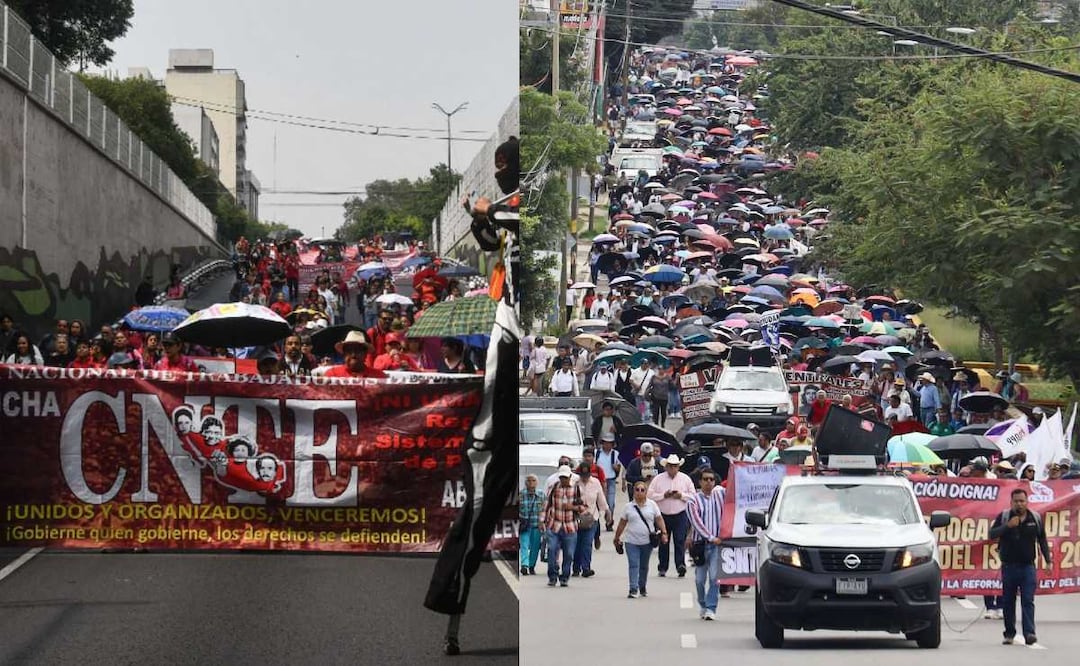Mega Marcha de la CNTE: Bloqueos y Rutas alternas. Foto: (Cuartoscuro)