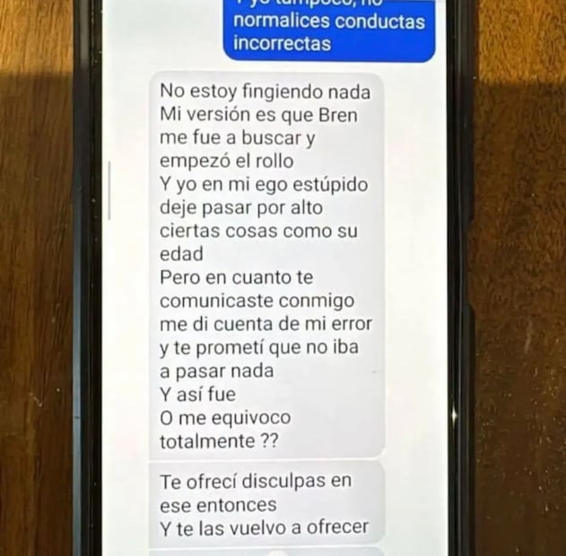 Captura de conversación (Vía: instagram)