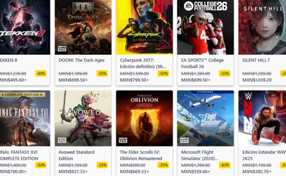 Black Friday Gamer: Llena tu Xbox con descuentos del 85% en los mejores títulos del año