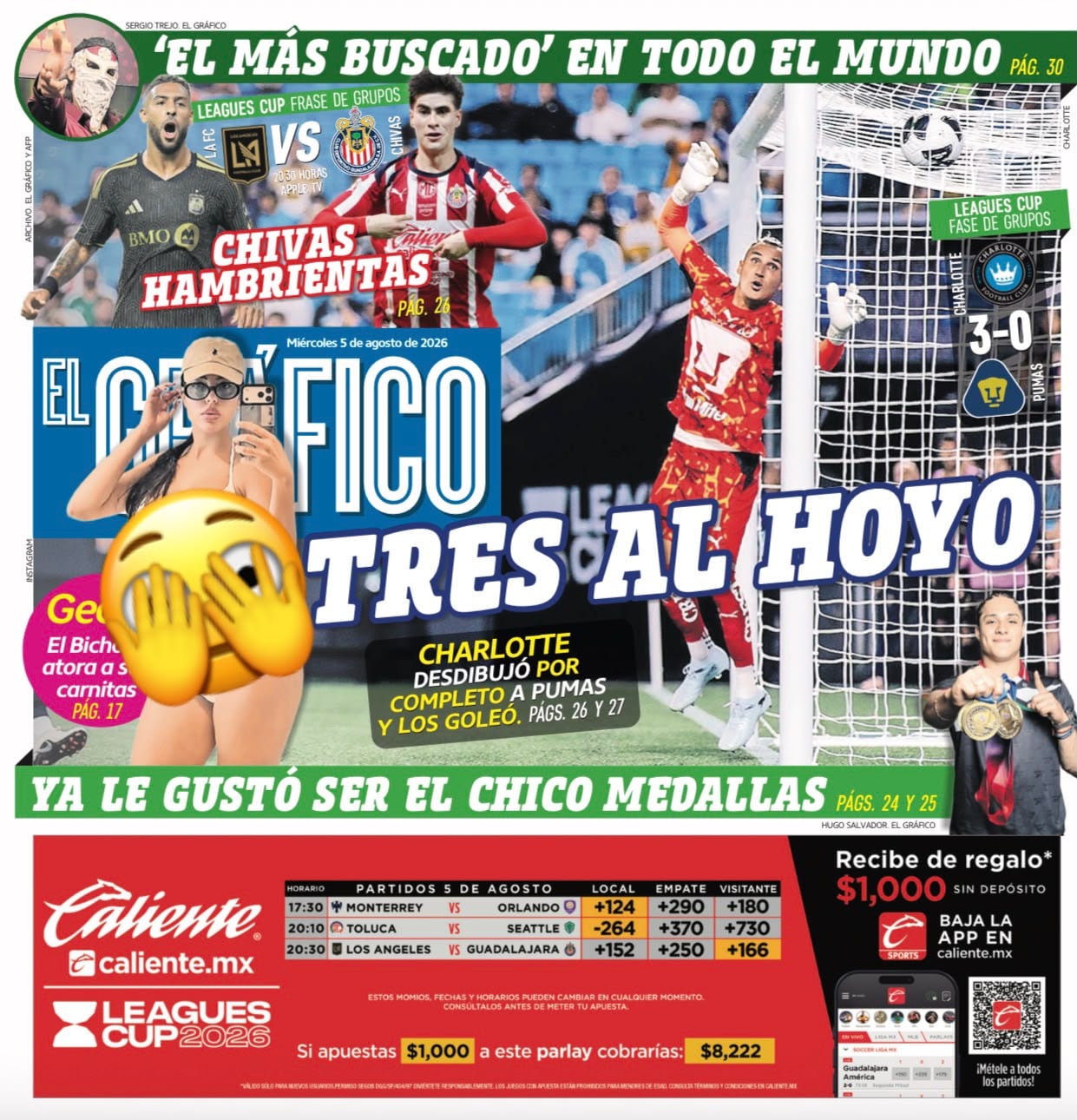 Portada El Gráfico | Miércoles 5 de agosto de 2026