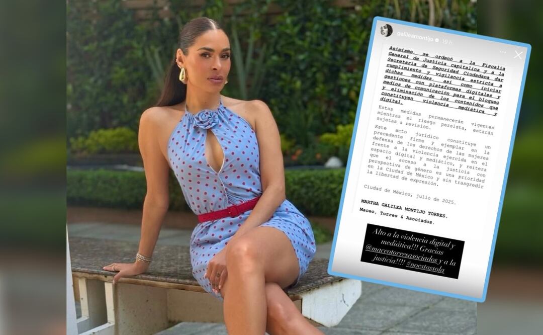 Galilea Montijo se ampara ante Fiscalía General de Justicia
