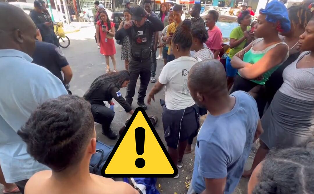 Riña entre haitianos e invasores deja a un inmigrante lesionado en la Cuauhtémoc