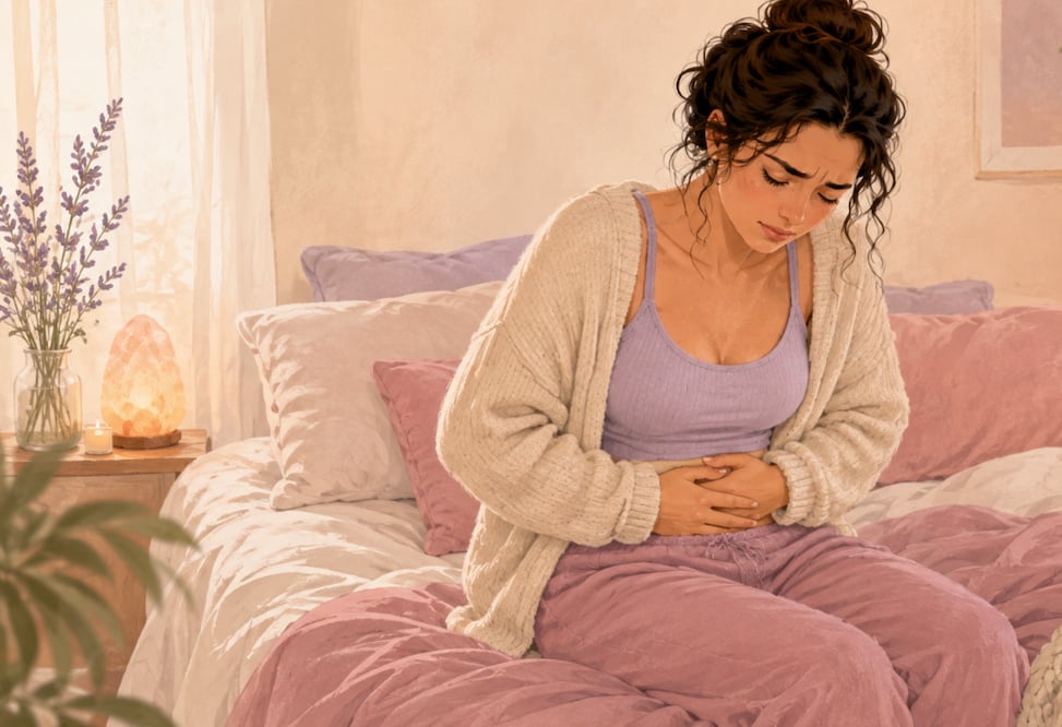 Cólicos menstruales: 5 remedios caseros para aliviar el dolor de forma natural (Foto: Creada con IA)