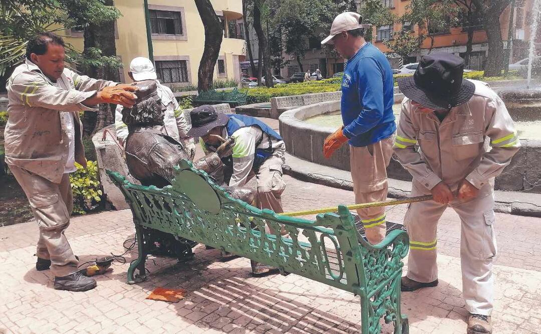 Retiro de estatuas (Foto: Especial)