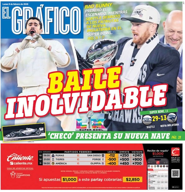 Portada El Gráfico | Lunes 9 de febrero de 2026