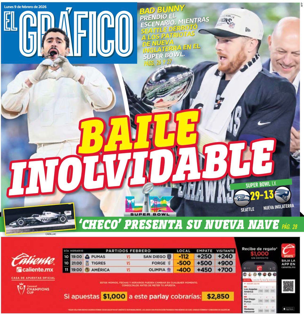 Portada El Gráfico | Lunes 9 de febrero de 2026