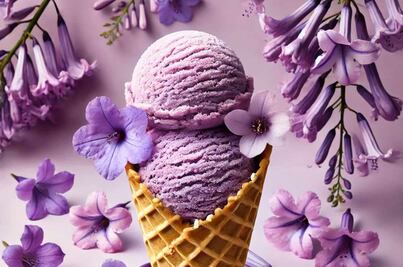 ¿Quieres un postre delicioso de temporada? Ve a probar el helado de jacaranda