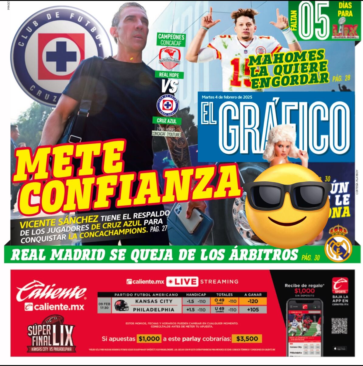 Portada El Gráfico | Martes 4 de febrero 2025