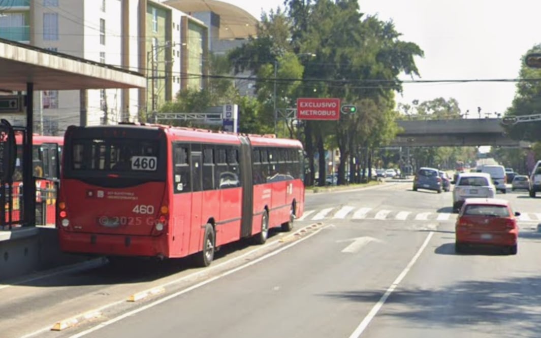 Por jugarle al vivo en el carril del Metrobús, dos bikers sin casco mueren en Iztacalco (Foto: Google Maps)