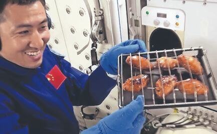 Arman carnita asada en la Estación Espacial Tiangong