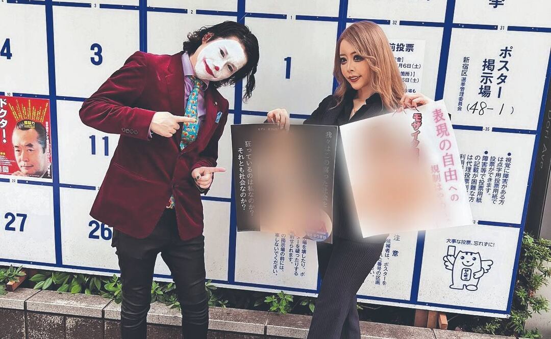 Candidato para gobernar Tokio se viste de Guasón y coloca carteles explícitos ¿en qué consiste su campaña?