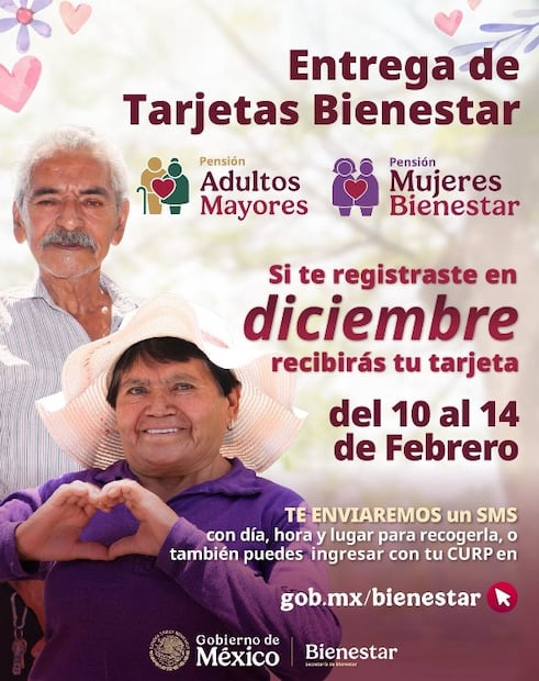 Adultos Mayores y Mujeres Bienestar: fechas de entrega de tarjetas y registro. Foto: (X)
