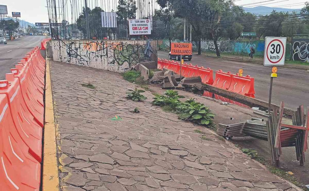 Inician trabajos de la Línea 5 del Mexibús en Gustavo Baz: pavimento deteriorado preocupa a automovilistas. Foto: (Gisela González. El Gráfico)