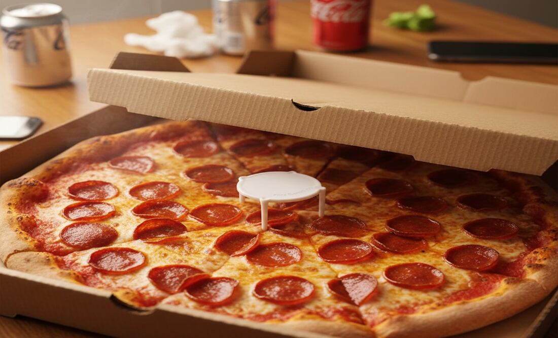 ¿Para qué sirve "la mesita" que viene dentro de las cajas de la pizza?
Imagen Ilustrativa: IA