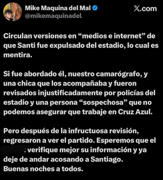 Versión de Mike Máquina del Mal (Vía: X)