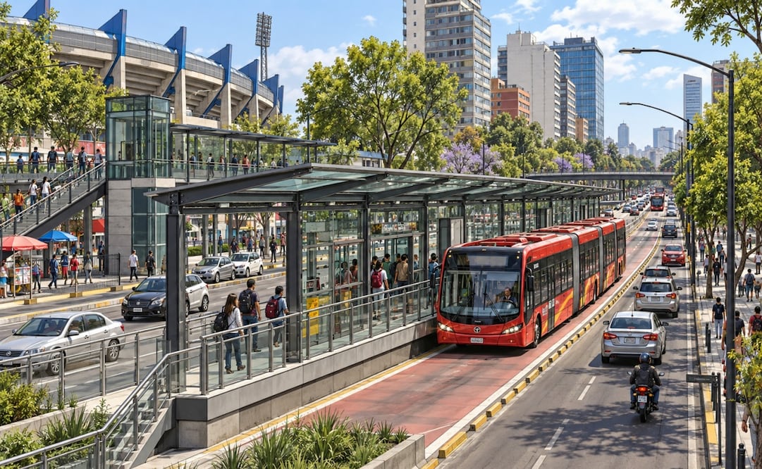 Estación Ciudad de los deportes. Foto: IA