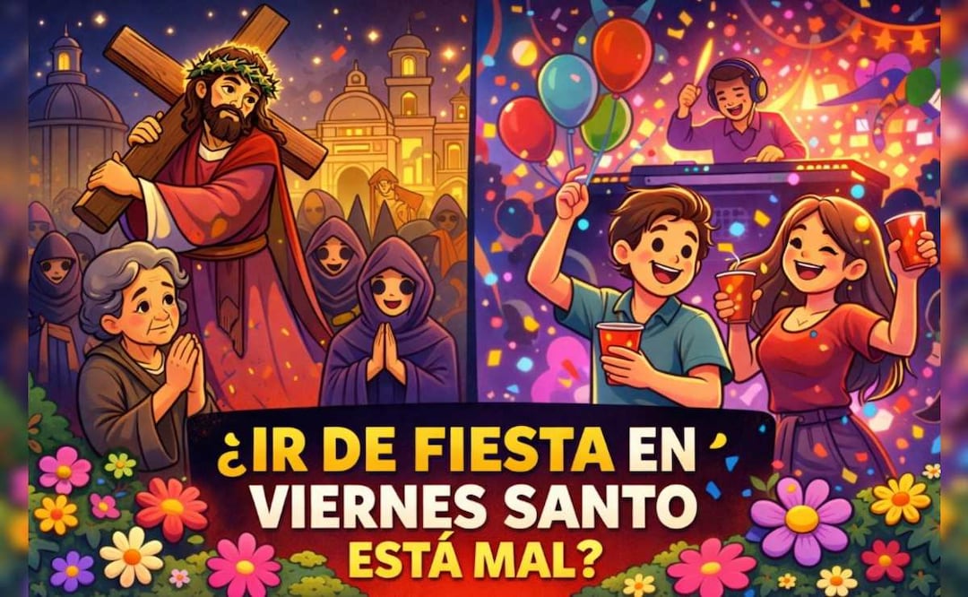 ¿Se puede salir de fiesta en Viernes Santo? La verdad que pocos dicen. Foto: (IA)