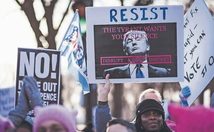 Congresistas visten de rosa en protesta contra Donald Trump en su segundo mandato