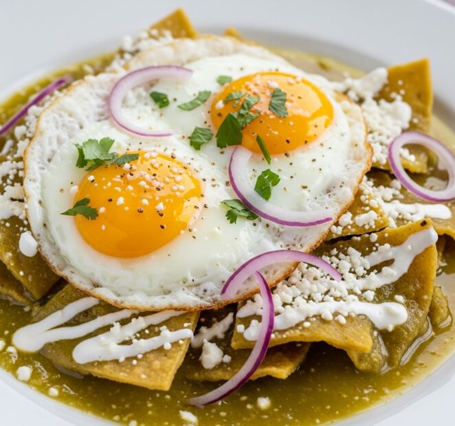 Receta de chilaquiles (Foto: Creada con IA)