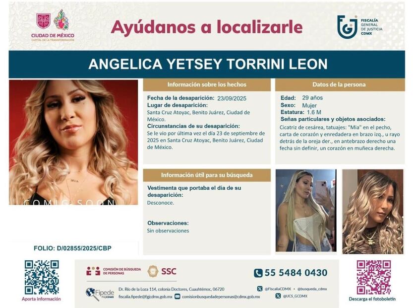 Ficha de búsqueda, novia de B King (Foto: Especial)