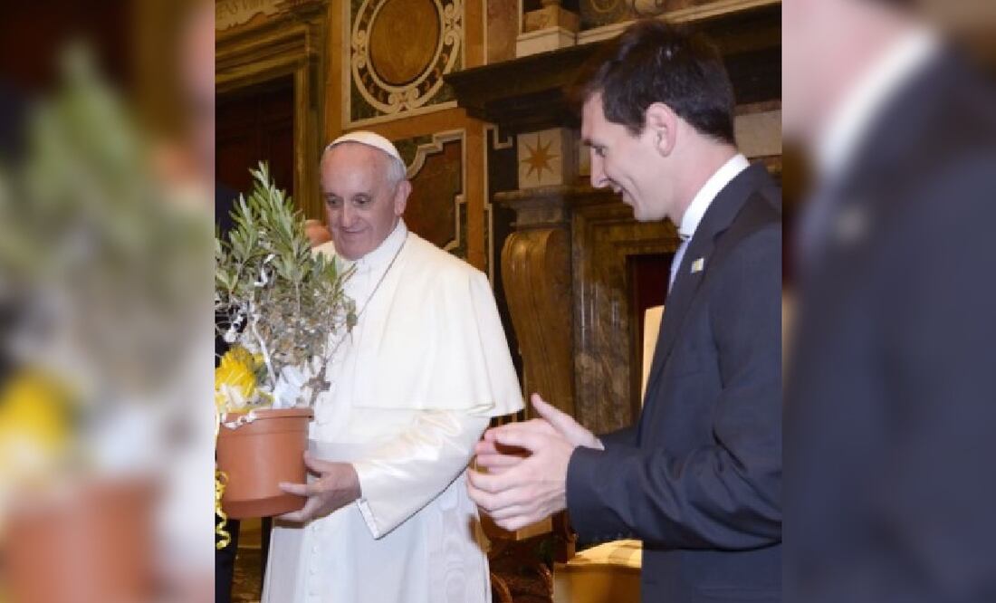 El papa Francisco con Messi. Foto: (Instagram)