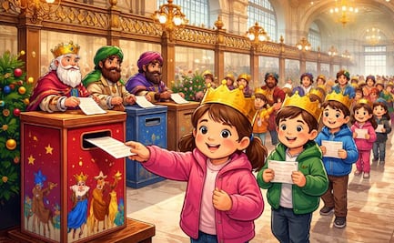 Niñas y niños llenan el Palacio Postal con cartas para los Reyes Magos