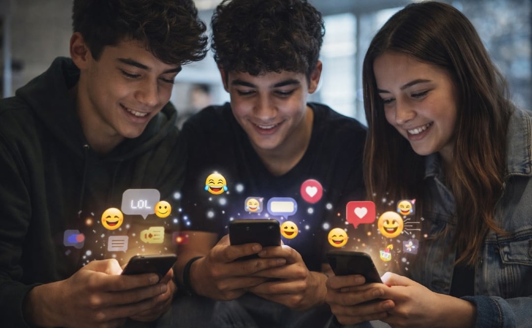 ¿Emojis y memes están cambiando el lenguaje de los jóvenes?
Imagen: ia