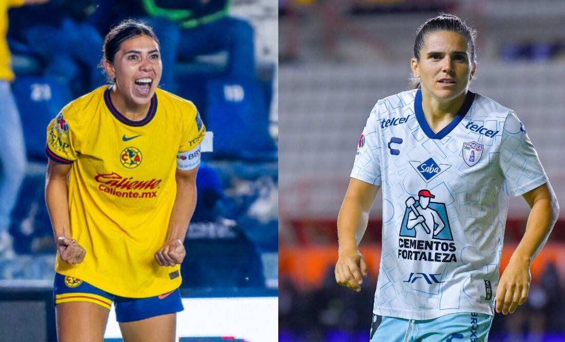 América y Pachuca en la final de la Liga MX Femenil. Foto: (Redes Sociales)