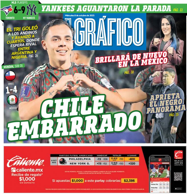 Portada El Gráfico | Miércoles 8 de octubre 2025