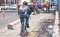 Ciclovía La Gran Tenochtitlán: Reportan daños e invasión de autos antes de su inauguración