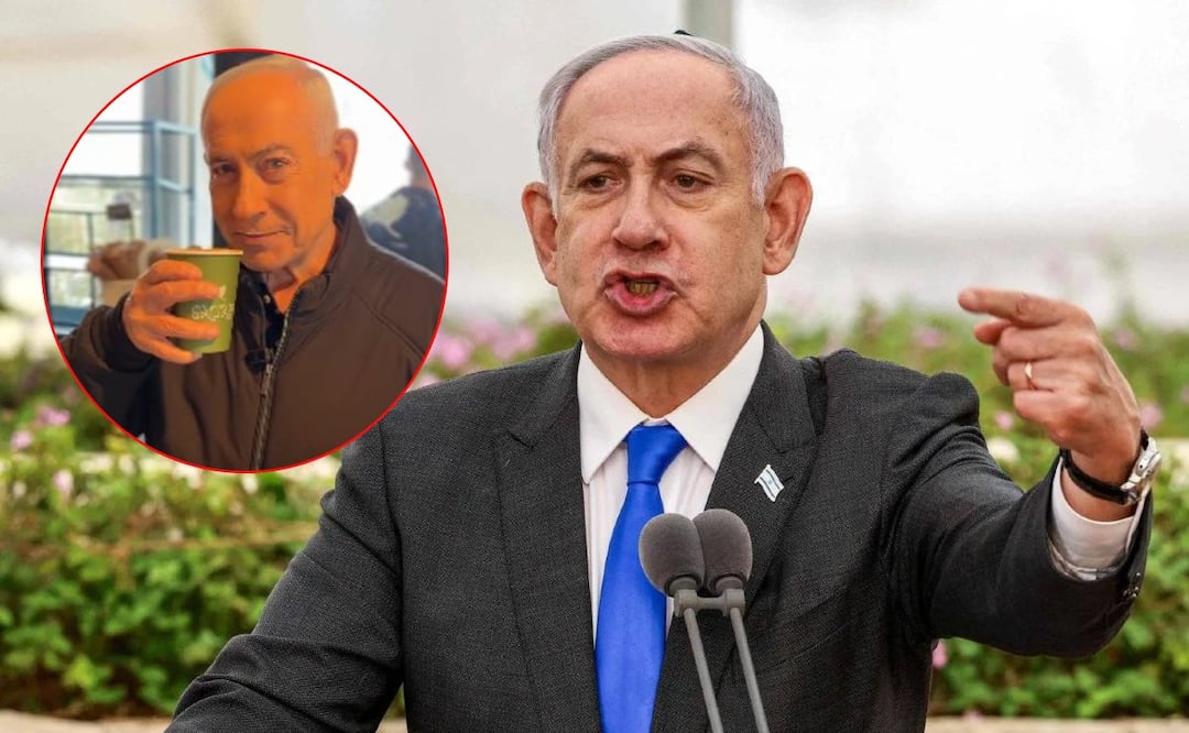 "Me muero por un café”: Netanyahu reaparece en video y desata revuelo tras rumores de su muerte
Imagen: AFP / X