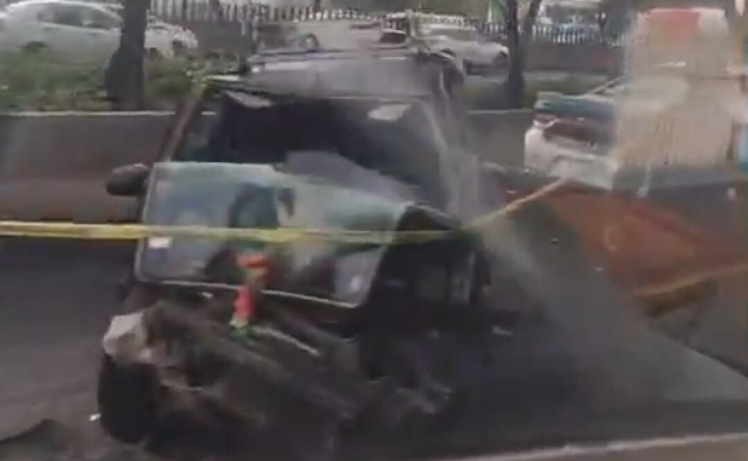 Accidente en la México-Querétaro: Conductor muere al chocar contra una combi de transporte público