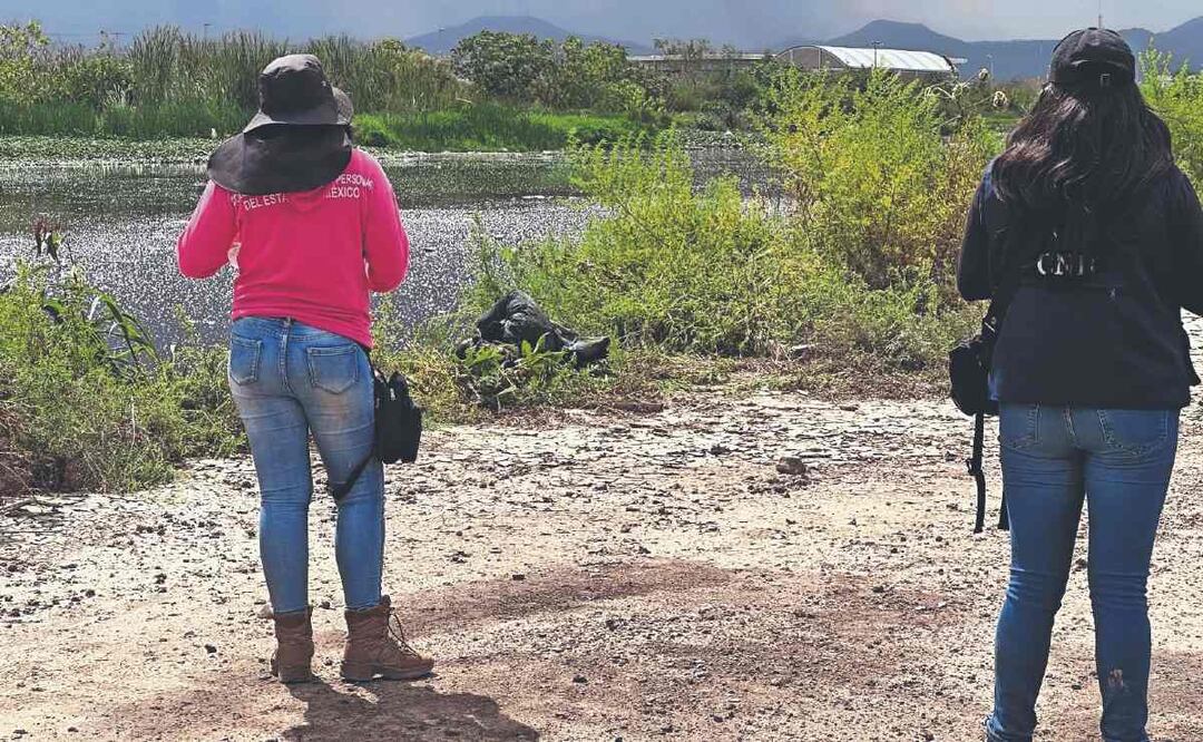 Madres buscadoras encuentran un hombre fallecido en Chimalhuacán, Edomex