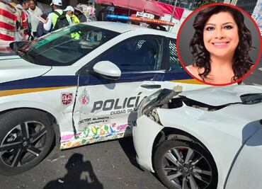 Se reporta un choque entre una patrulla nueva de la SSC y un auto particular ¿Quién fue el culpable?