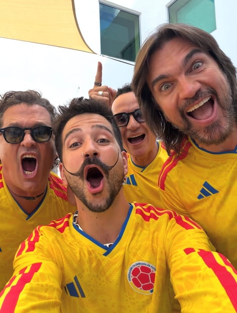 Carlos Vives, Camilo, Juanes y Fonseca apoyando a Colombia (Vía: Instagram)