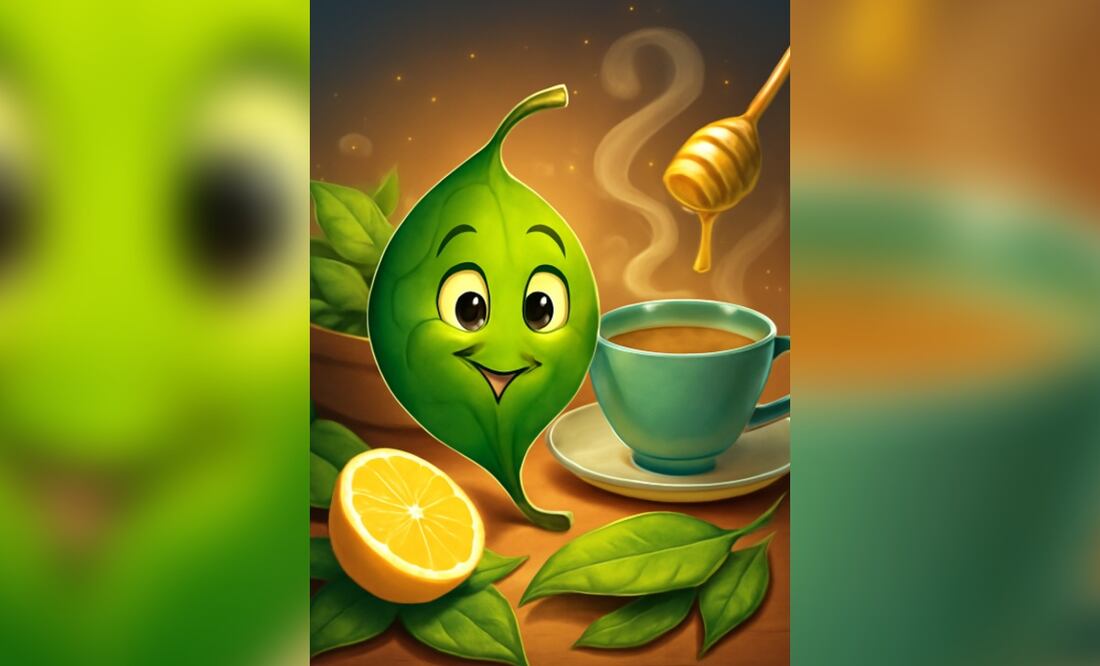 Té de hoja de limón (Foto: Creada con IA)