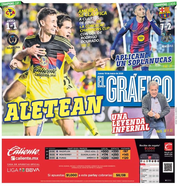 Portada El Gráfico | Jueves 19 de marzo de 2026